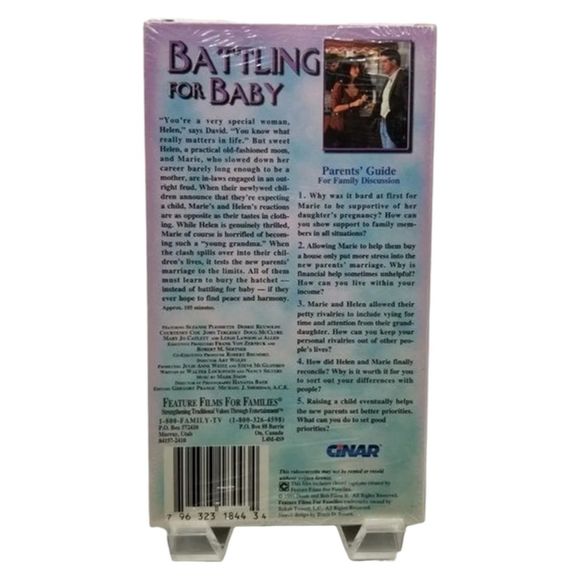 VHS Tape Battling For Baby New Factory Sealed 90s Featured Film Families Video - Picture 2 of 5